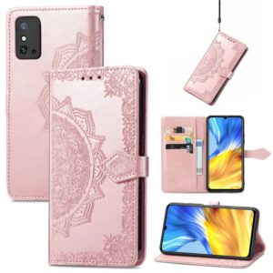 For Honor X10 Max 5G Mandala Flower Embossed Flip Leather Phone Case(Rose Gold) (OEM)