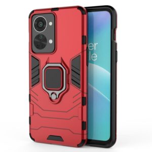 For OnePlus Nord 2T 5G Magnetic Ring Holder PC + TPU Phone Case(Red) (OEM)
