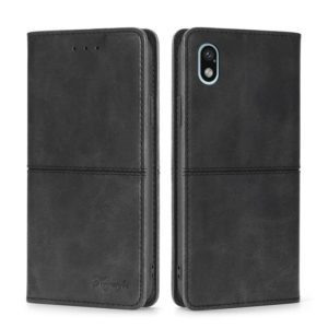 For Sony Xperia ACE III Cow Texture Magnetic Horizontal Flip Leather Phone Case(Black) (OEM)