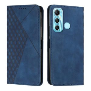 For Infinix Hot 11 Diamond Splicing Skin Feel Magnetic Leather Phone Case(Blue) (OEM)