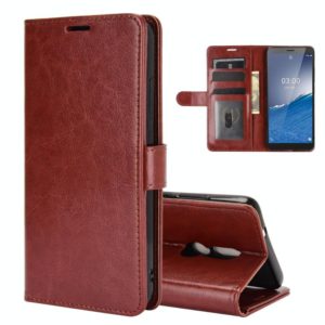 For Nokia C3 R64 Texture Single Horizontal Flip Protective Case with Holder & Card Slots & Wallet& Photo Frame(Brown) (OEM)