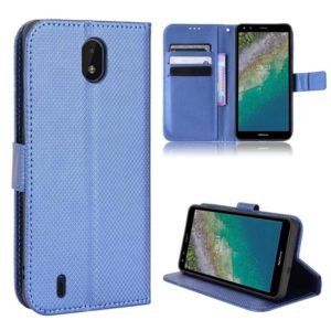 For Nokia C01 Plus Diamond Texture Leather Phone Case(Blue) (OEM)