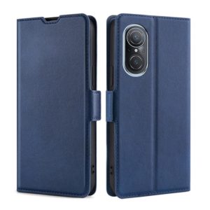For Huawei Nova 9 SE 4G Ultra-thin Voltage Side Buckle Leather Phone Case(Blue) (OEM)