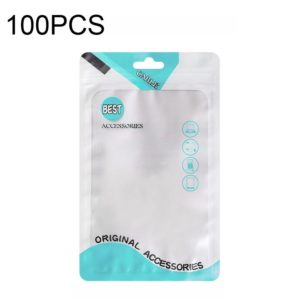 100 PCS Charging Cable U Disk Universal Color Printing Sealing Pocket(11x18cm Green Matte) (OEM)