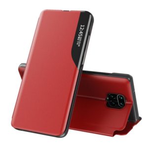 For Xiaomi Redmi Note 9 Pro Attraction Flip Holder Leather Phone Case(Red) (OEM)