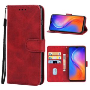 Leather Phone Case For Tecno Spark 5 Air(Red) (OEM)