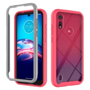 For Motorola Moto E6s (2020) Starry Sky Solid Color Series Shockproof PC + TPU Protective Case(Red) (OEM)