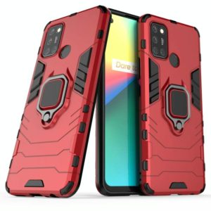 For OPPO Realme 7i Shockproof PC + TPU Protective Case with Magnetic Ring Holder(Red) (OEM)