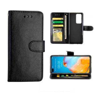 For Huawei P40 Crazy Horse Texture Leather Horizontal Flip Protective Case with Holder & Card Slots & Wallet & Photo Frame(black) (OEM)