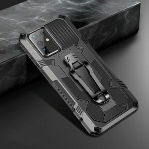 For Samsung Galaxy A51 5G Machine Armor Warrior Shockproof PC + TPU Protective Case(Black) (OEM)
