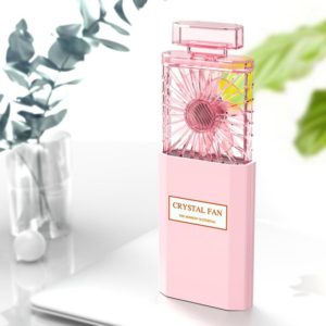 Perfume Shape Portable Fan Hidden Blade Fan(Pink) (OEM)