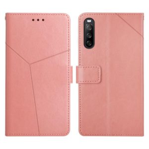 For Sony Xperia 10 Y Stitching Horizontal Flip Leather Phone Case(Rose Gold) (OEM)
