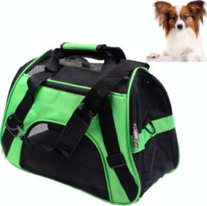 Portable Pet Backpack Dog Go Out Messenger Folding Bag Pet Supplies, Specification: Small(Green) (OEM)