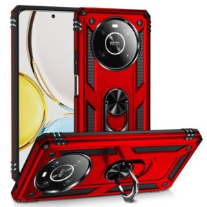For Honor X9 Shockproof TPU + PC Phone Case with 360 Degree Rotating Holder(Red) (OEM)