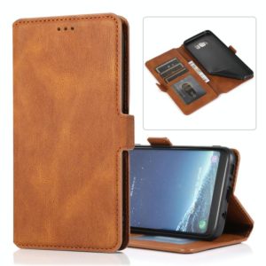For Samsung Galaxy S8 Plus Retro Magnetic Closing Clasp Horizontal Flip Leather Case with Holder & Card Slots & Photo Frame & Wallet(Brown) (OEM)