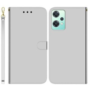 For OnePlus Nord CE 2 Lite 5G Imitated Mirror Surface Horizontal Flip Leather Phone Case(Silver) (OEM)