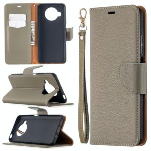 For Xiaomi Mi 10T Lite 5G Litchi Texture Pure Color Horizontal Flip Leather Case with Holder & Card Slots & Wallet & Lanyard(Grey) (OEM)