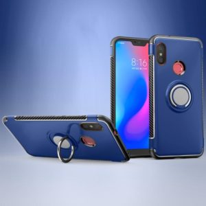 Magnetic 360 Degree Rotation Ring Holder Armor Protective Case for Xiaomi Redmi 6 Pro (Blue) (OEM)