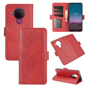 For Nokia 5.4 Dual-side Magnetic Buckle Horizontal Flip Leather Case with Holder & Card Slots & Wallet(Red) (OEM)