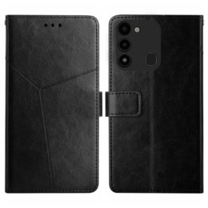 For Tecno Spark Go 2022 HT01 Y-shaped Pattern Flip Leather Phone Case(Black) (OEM)