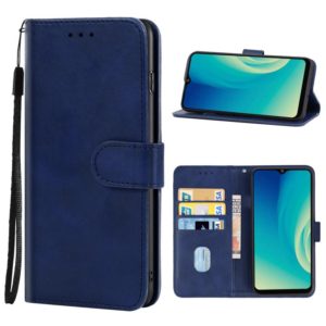 For ZTE Blade A52 Leather Phone Case(Blue) (OEM)