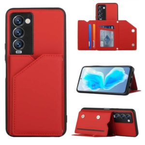 For Tecno Camon 18 Premier Skin Feel PU + TPU + PC Phone Case(Red) (OEM)