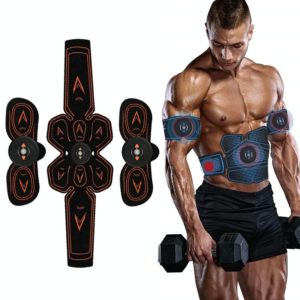 1082 EMS Muscle Training Abdominal Muscle Stimulator Home Fitness Belt(6 Pieces Orange Belts) (OEM)
