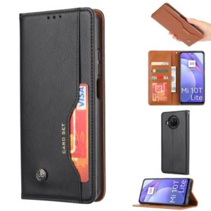 For Xiaomi Mi 10T Lite Knead Skin Texture Horizontal Flip Leather Case with Photo Frame & Holder & Card Slots & Wallet(Black) (OEM)
