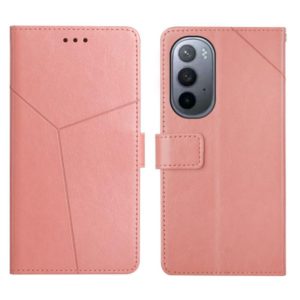 For Motorola Moto Edge X30 Y Stitching Horizontal Flip Leather Phone Case(Rose Gold) (OEM)