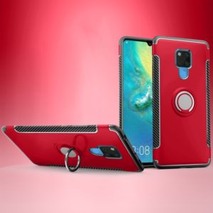 Shockproof Car Magnetic Case with 360 Degree Rotating Armor Ring for Huawei Mate 20 X(Red) (OEM)