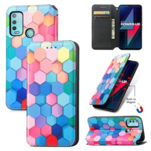 For Wiko Power U30 CaseNeo Colorful Magnetic Leather Case with Holder & Card Slot & Wallet(Colorful Cube) (OEM)