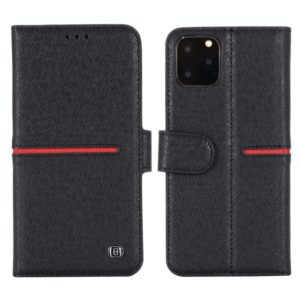 For iPhone 11 GEBEI Top-grain Leather Horizontal Flip Protective Case with Holder & Card Slots & Wallet & Photo Frame(Black) (GEBEI) (OEM)