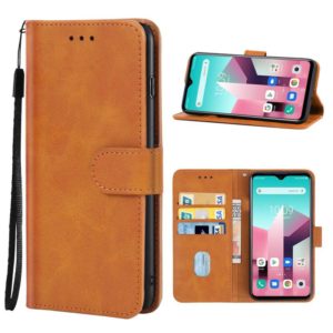 Leather Phone Case For Blackview A80 Pro / A80 Plus(Brown) (OEM)