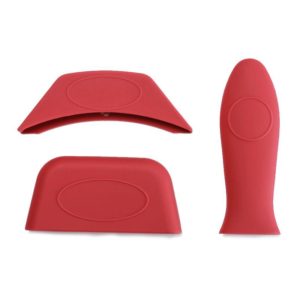 3 PCS / Set Silicone Kitchen Insulation Pad Set(Red) (OEM)