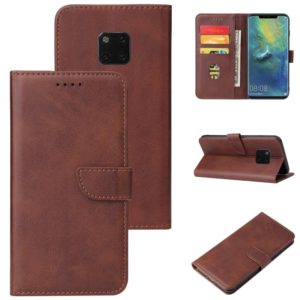 For Huawei Mate 20 Pro Calf Texture Buckle Horizontal Flip Leather Case with Holder & Card Slots & Wallet(Brown) (OEM)