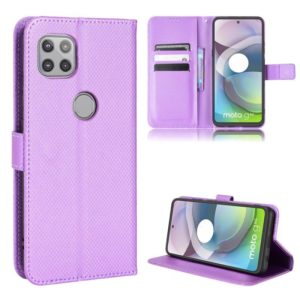 For Motorola Moto G 5G Diamond Texture Leather Phone Case(Purple) (OEM)