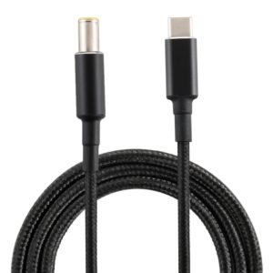 PD 100W 7.9 x 5.0mm Male to USB-C / Type-C Male Nylon Weave Power Charge Cable, Cable Length: 1.7m (OEM)