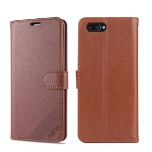 For OPPO K1 AZNS Sheepskin Texture Horizontal Flip Leather Case with Holder & Card Slots & Wallet(Brown) (AZNS) (OEM)