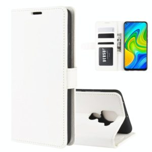 For Xiaomi Redmi Note 9/10X 4G R64 Texture Single Horizontal Flip Protective Case with Holder & Card Slots & Wallet& Photo Frame(White) (OEM)