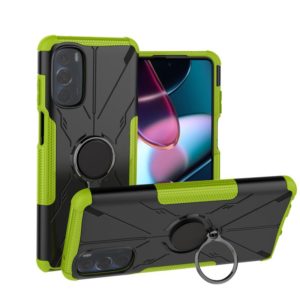 For Motorola Moto G Stylus 2022 Armor Bear Shockproof PC + TPU Phone Case with Ring(Green) (OEM)