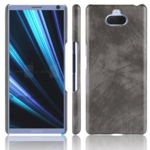 Shockproof Litchi Texture PC + PU Case for Sony Xperia 10 (Grey) (OEM)