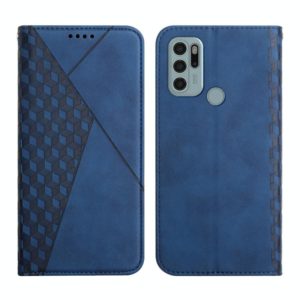 For Motorola Moto G60S Skin Feel Magnetic Leather Phone Case(Blue) (OEM)