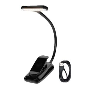 8021 Mini Book Clip Light LED Music Score Eye Protection Reading Lamp(Black) (OEM)