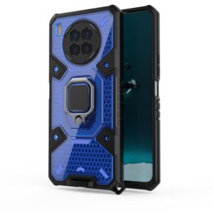 For Huawei nova 8i Space PC+TPU Shockproof Case with Ring Holder(Blue) (OEM)