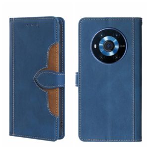 For Honor Magic3 Skin Feel Magnetic Buckle Leather Phone Case(Blue) (OEM)