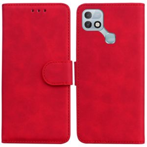 For Infinix Hot 10i / Smart 5 Pro X659B / PR652B / S658E Skin Feel Pure Color Flip Leather Phone Case(Red) (OEM)