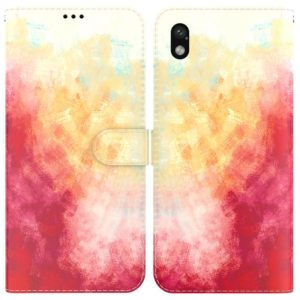 For Sony Xperia Ace III Watercolor Pattern Flip Leather Phone Case(Spring Cherry) (OEM)