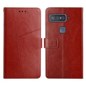 For Asus Smartphone for Snapdragon Insiders Y Stitching Horizontal Flip Leather Phone Case(Brown) (OEM)