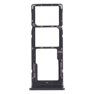 For Tecno Pouvoir 4 Pro / Pouvoir 4 LC7 SIM Card Tray + SIM Card Tray + Micro SD Card Tray (Black) (OEM)
