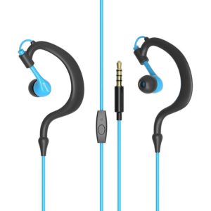 Kimmar R02 Sports Sweat Resistant Wired Earphone(Blue) (OEM)